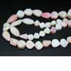 Natural Pink Opal Smooth Polished Heart Drops Beads Strand Length 14 Inches and Size 6mm to 9mm approx.
